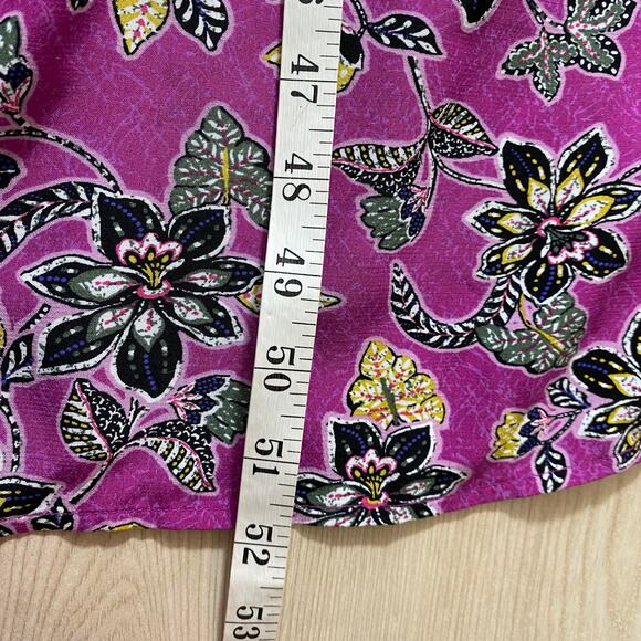 LOFT Hibiscus Halter Tiered Midi Dress Women Size 6‎ Purple Boho Cottagecore NWT - Picture 10 of 11